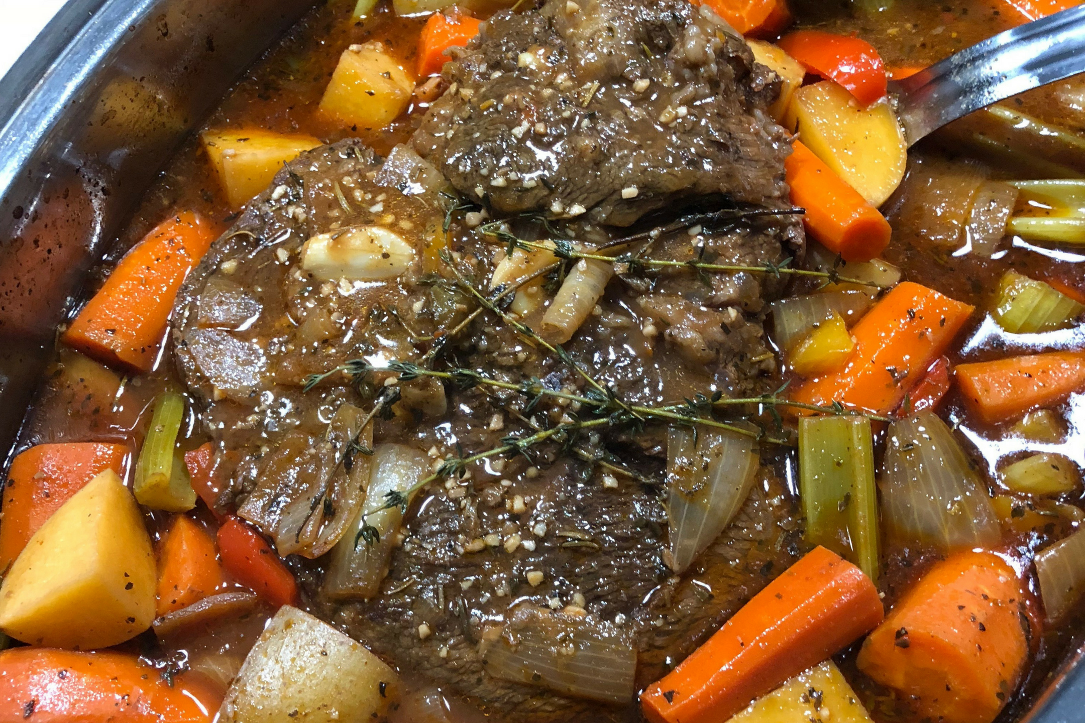 Chuck Roast with Potatoes, Carrots and Celery