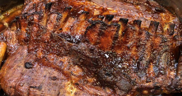 Charred Oven Baked BBQ Ribs