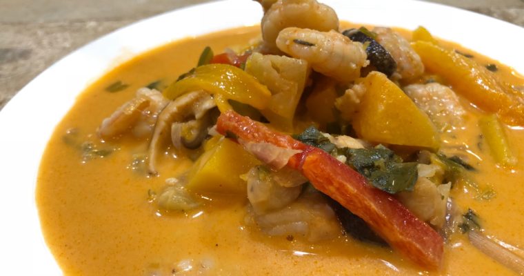 Red Thai Curry Vegetable Soup